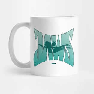 Jaws Logo Swimmer Silhouette Mug